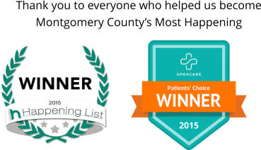 Thank you to everyone who helped us become Montgomery Countys Most Happening